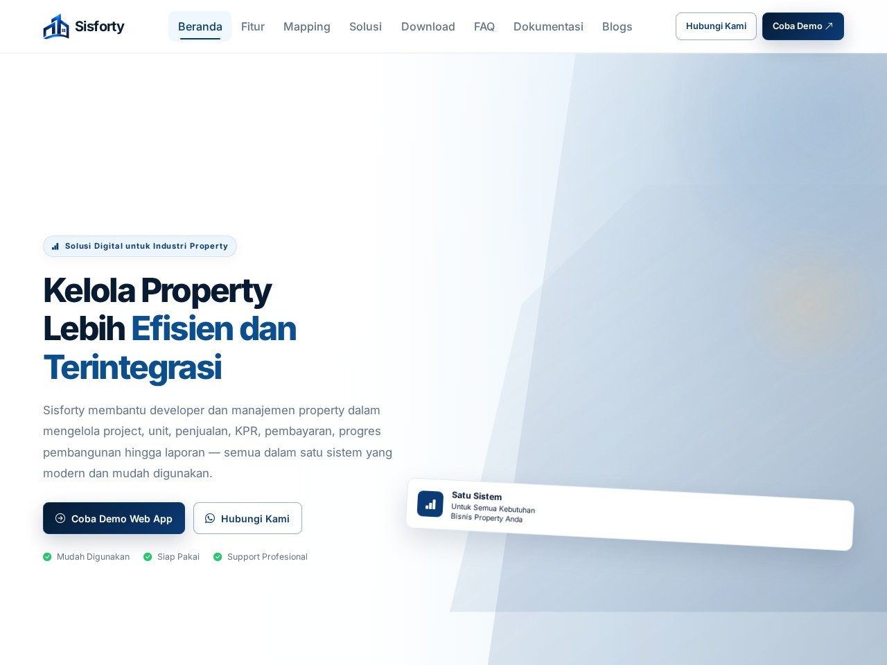 Screenshot website Sisforty