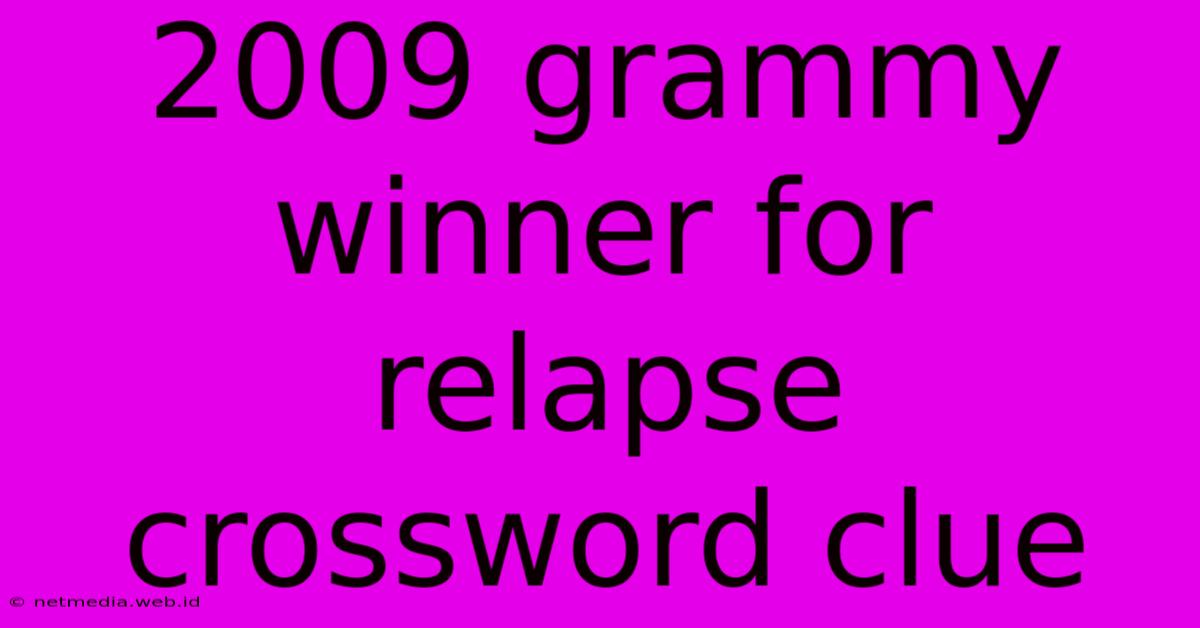 2009 Grammy Winner For Relapse Crossword Clue