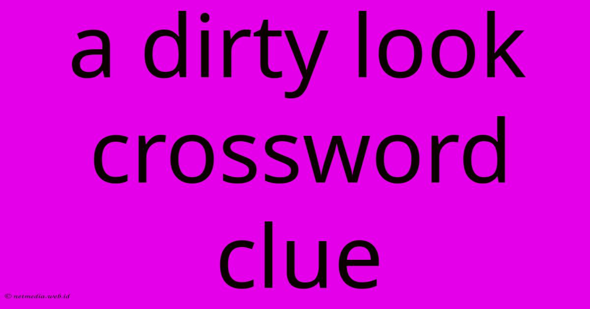 A Dirty Look Crossword Clue