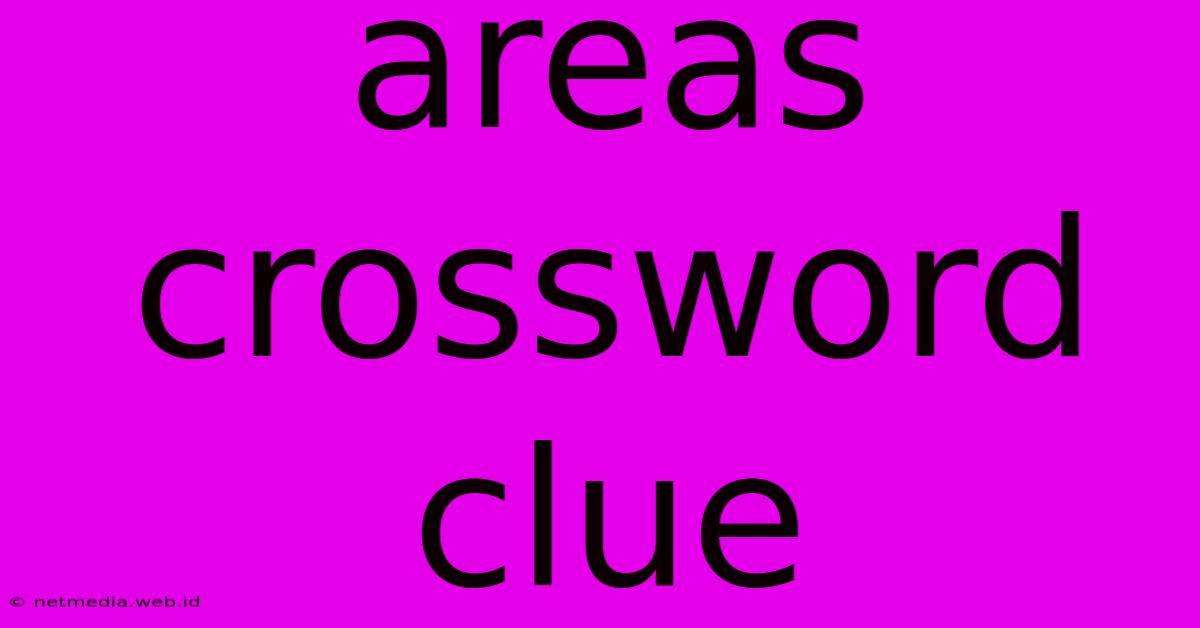 Areas Crossword Clue