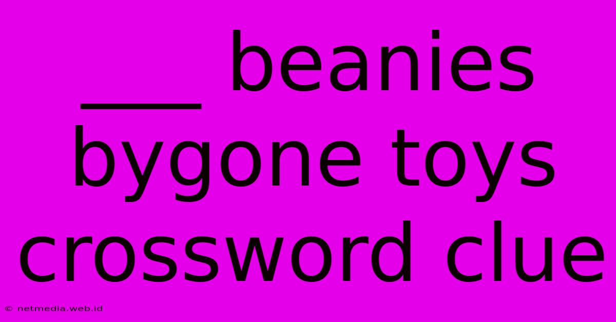 ___ Beanies Bygone Toys Crossword Clue