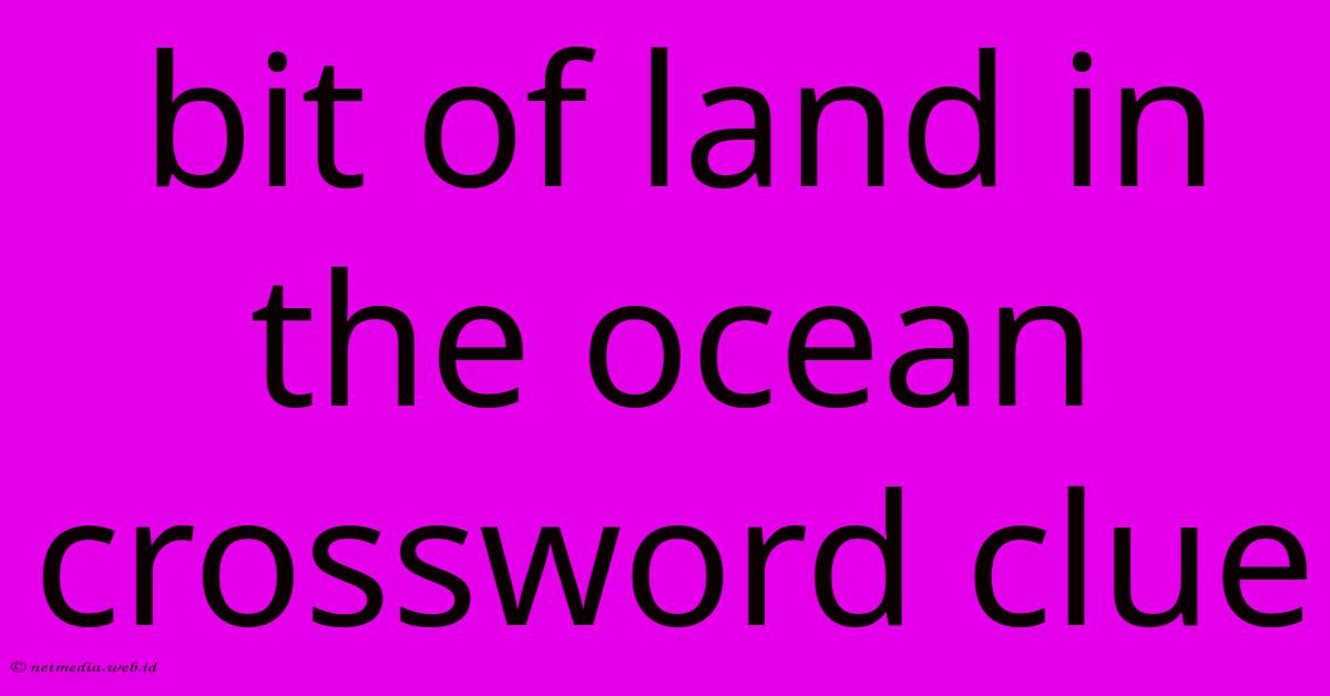 Bit Of Land In The Ocean Crossword Clue