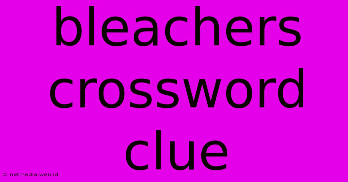 Bleachers Crossword Clue