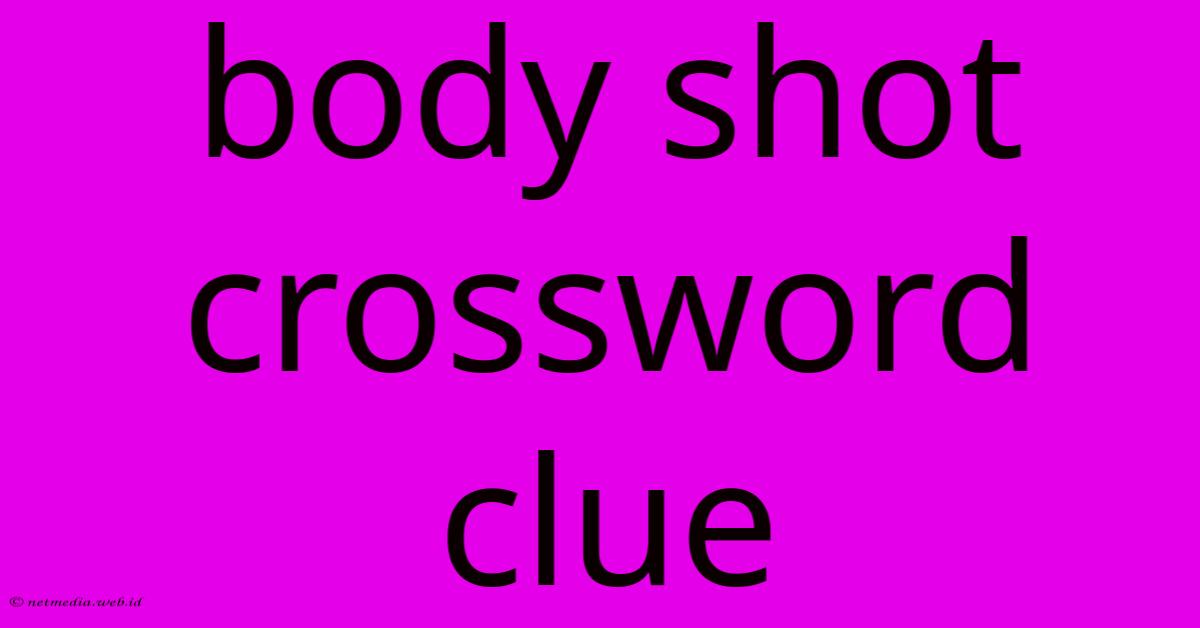 Body Shot Crossword Clue