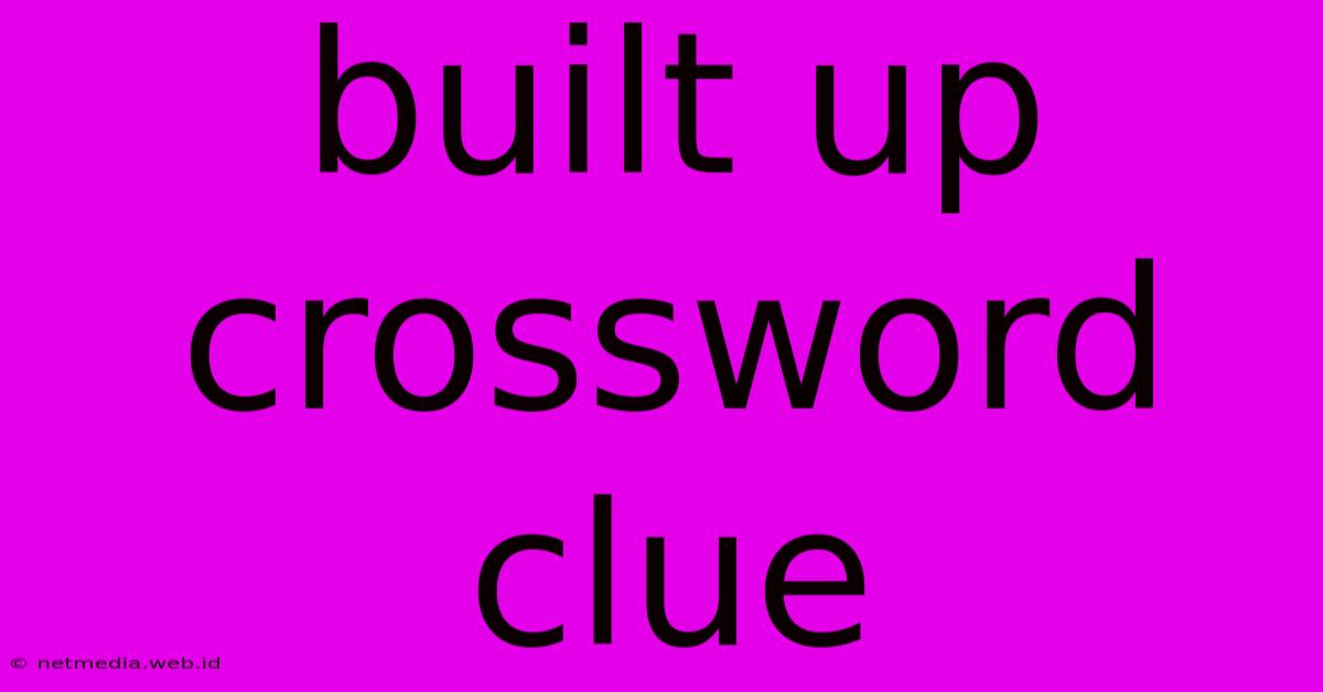 Built Up Crossword Clue