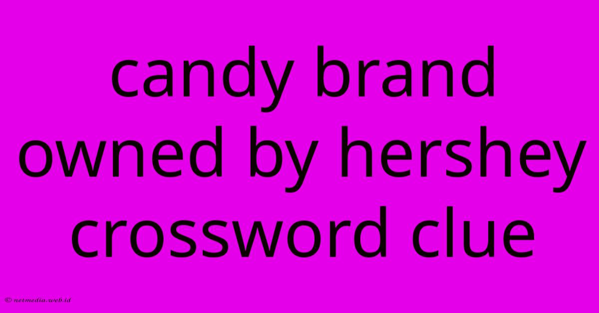 Candy Brand Owned By Hershey Crossword Clue