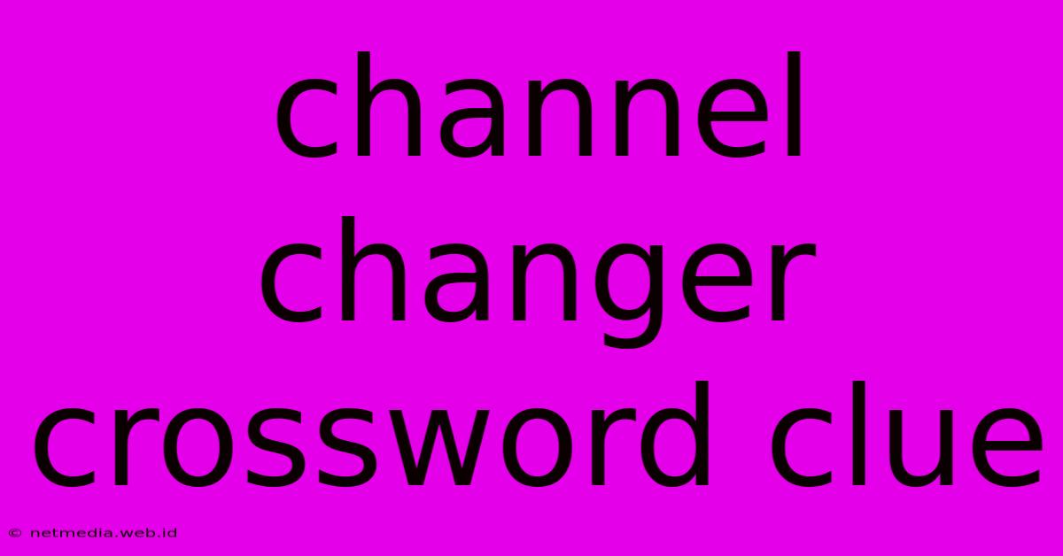 Channel Changer Crossword Clue