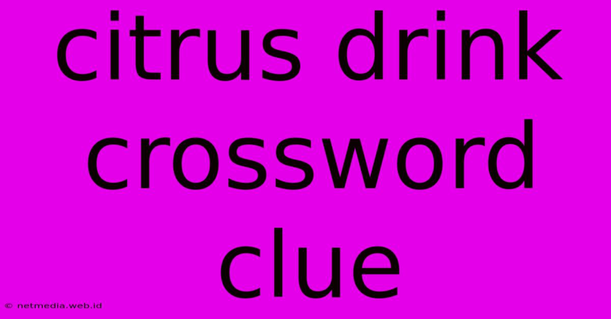 Citrus Drink Crossword Clue