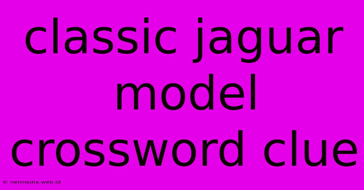 Classic Jaguar Model Crossword Clue