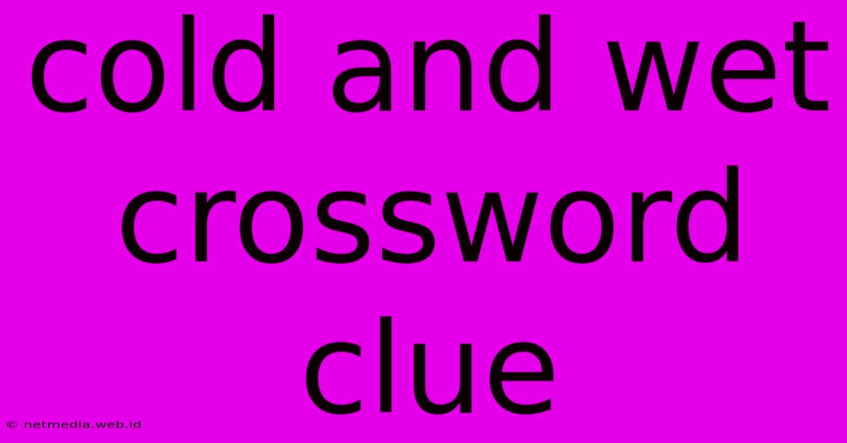 Cold And Wet Crossword Clue