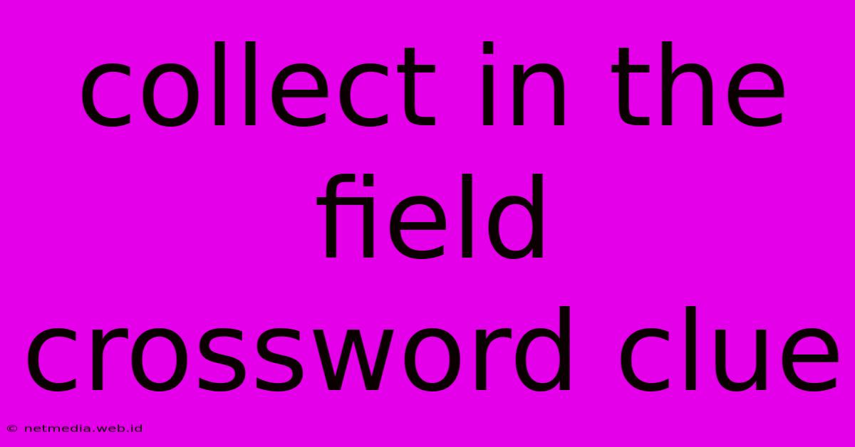 Collect In The Field Crossword Clue