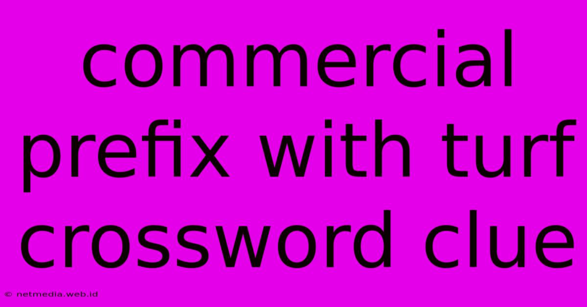 Commercial Prefix With Turf Crossword Clue