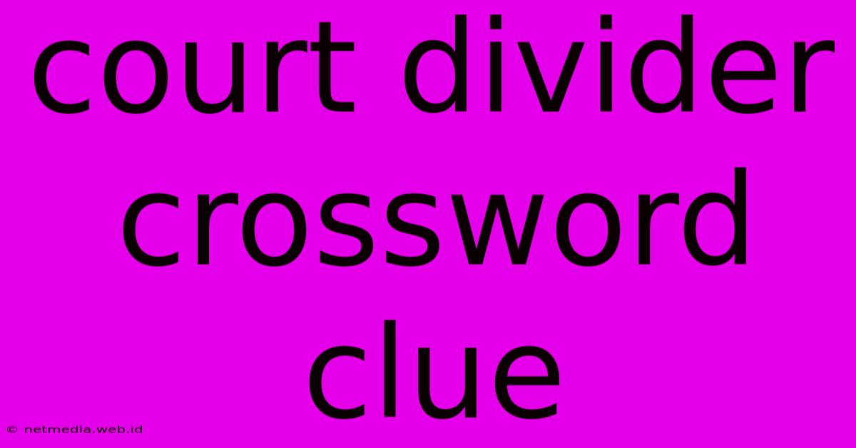 Court Divider Crossword Clue