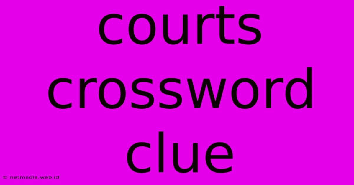 Courts Crossword Clue