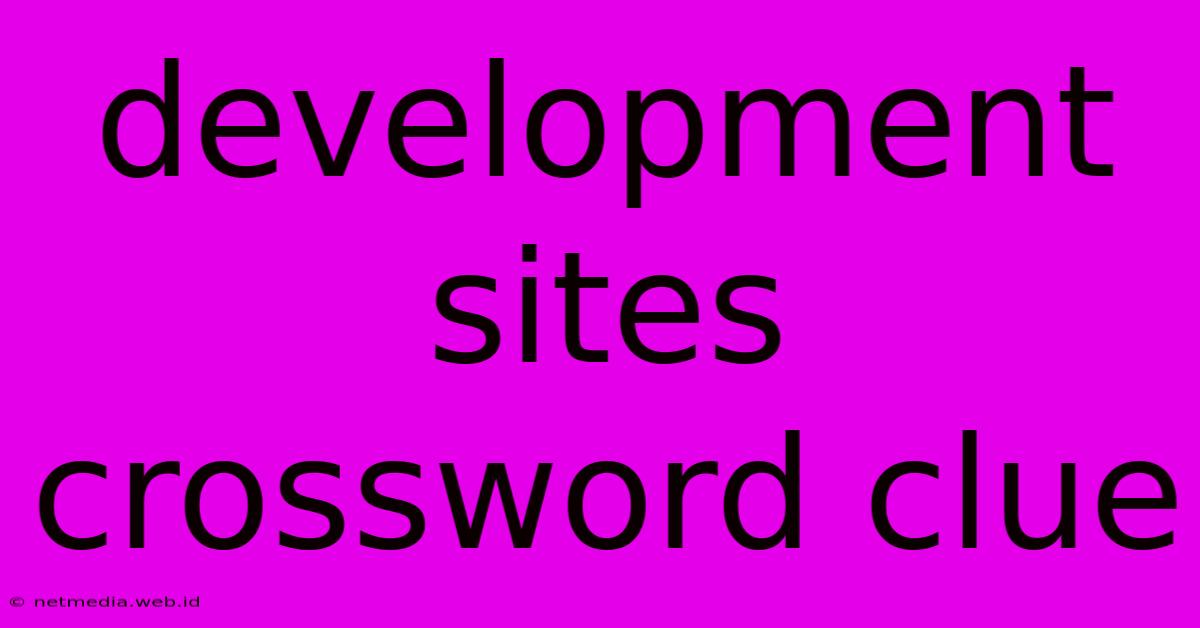 Development Sites Crossword Clue