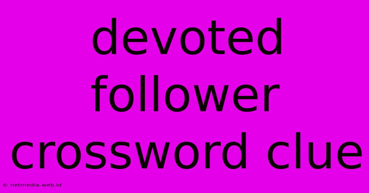 Devoted Follower Crossword Clue