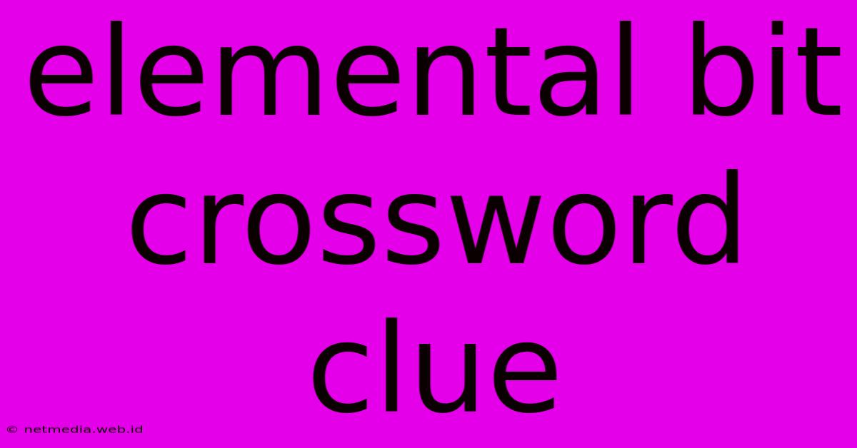 Elemental Bit Crossword Clue