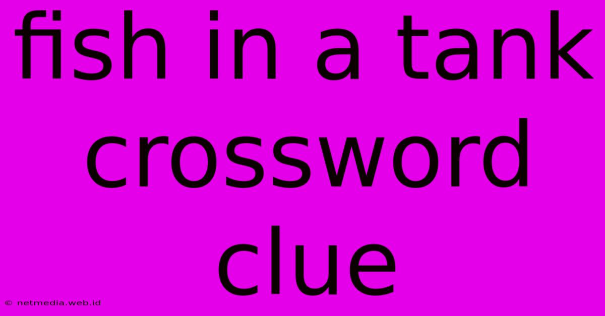 Fish In A Tank Crossword Clue