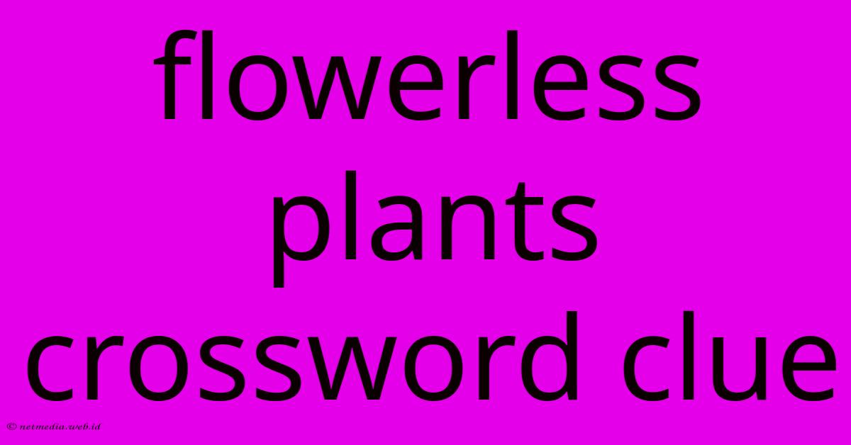 Flowerless Plants Crossword Clue Flowerless Plants Crossword Clue