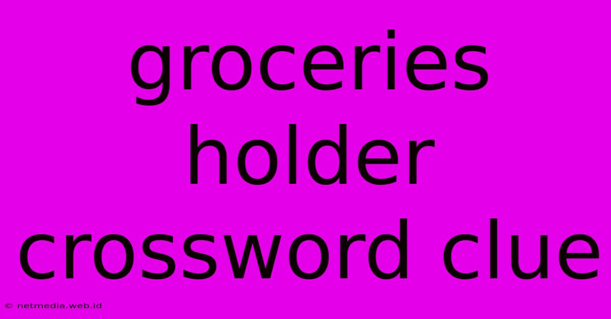 Groceries Holder Crossword Clue