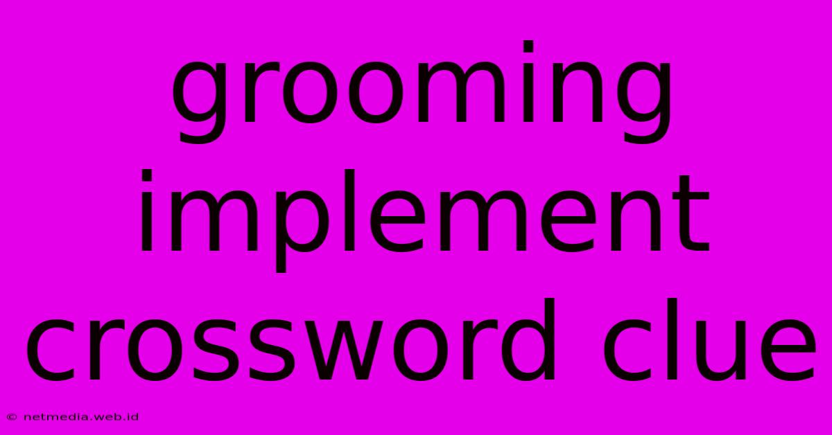 Grooming Implement Crossword Clue