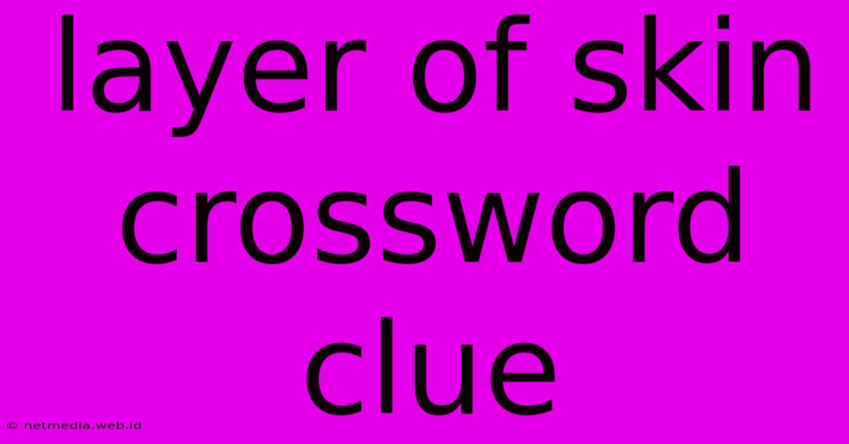 Layer Of Skin Crossword Clue