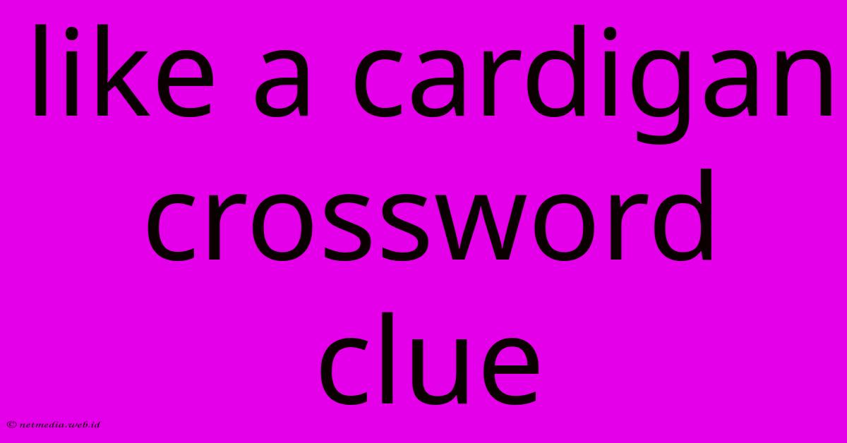 Like A Cardigan Crossword Clue