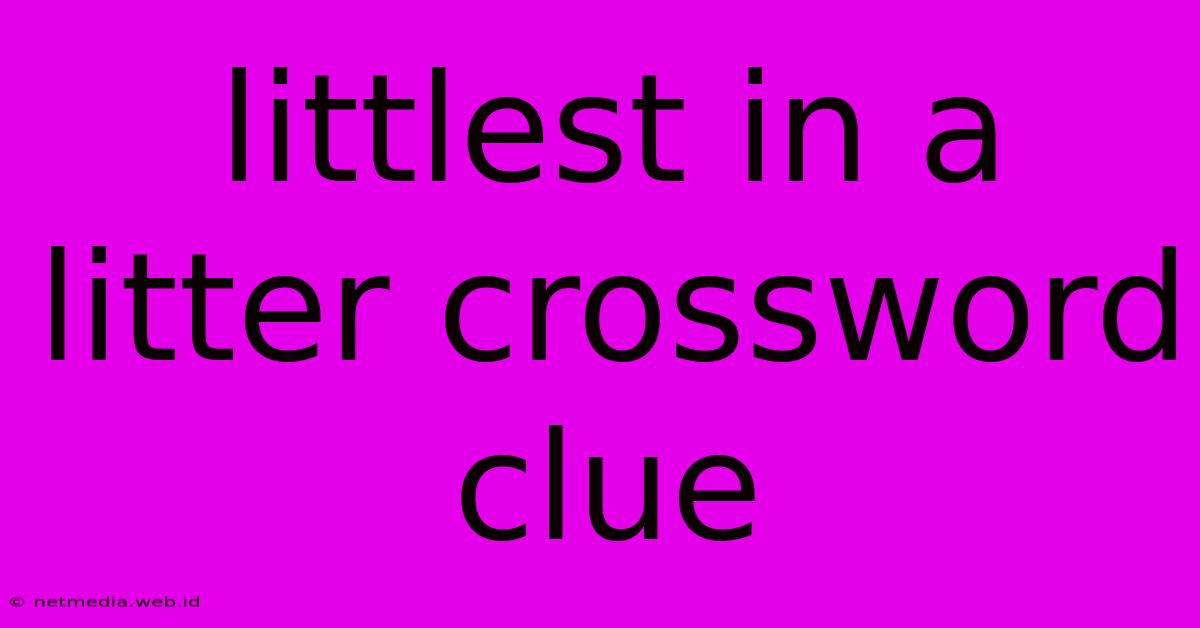 Littlest In A Litter Crossword Clue