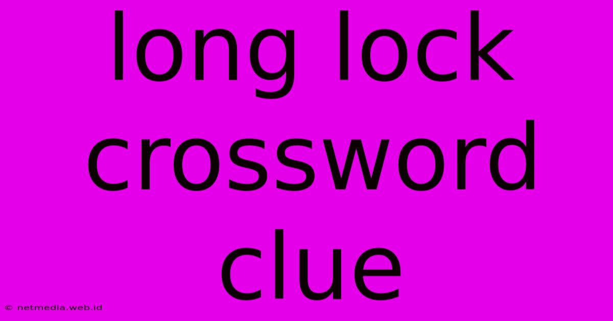 Long Lock Crossword Clue