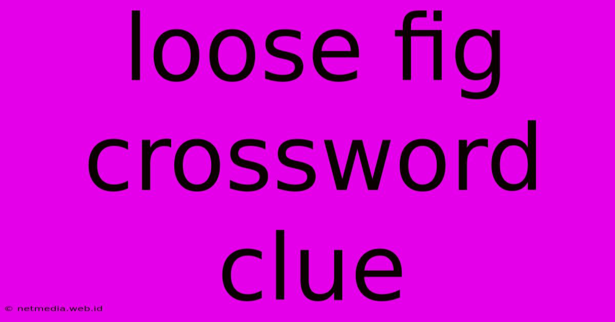 Loose Fig Crossword Clue