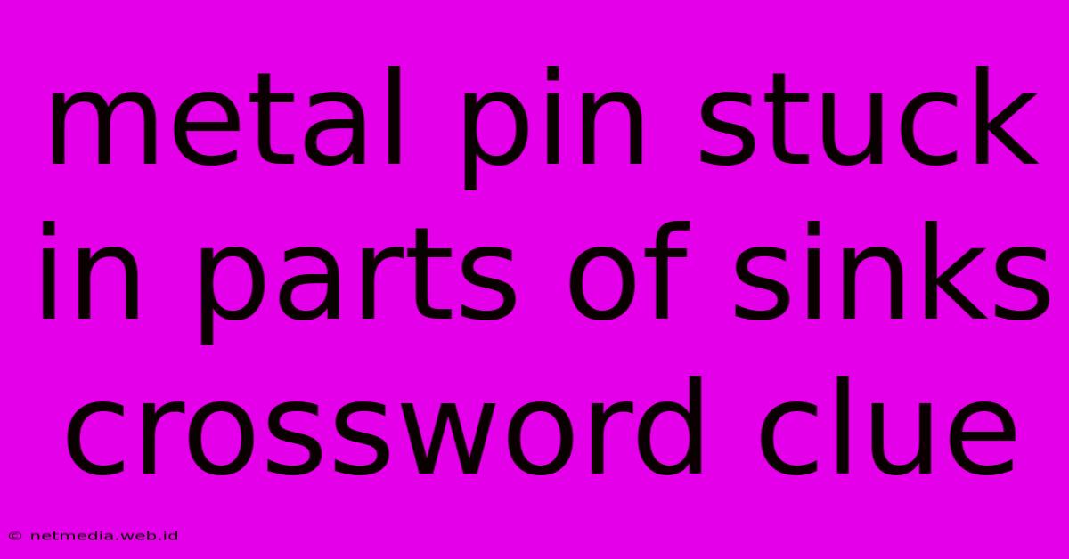 Metal Pin Stuck In Parts Of Sinks Crossword Clue