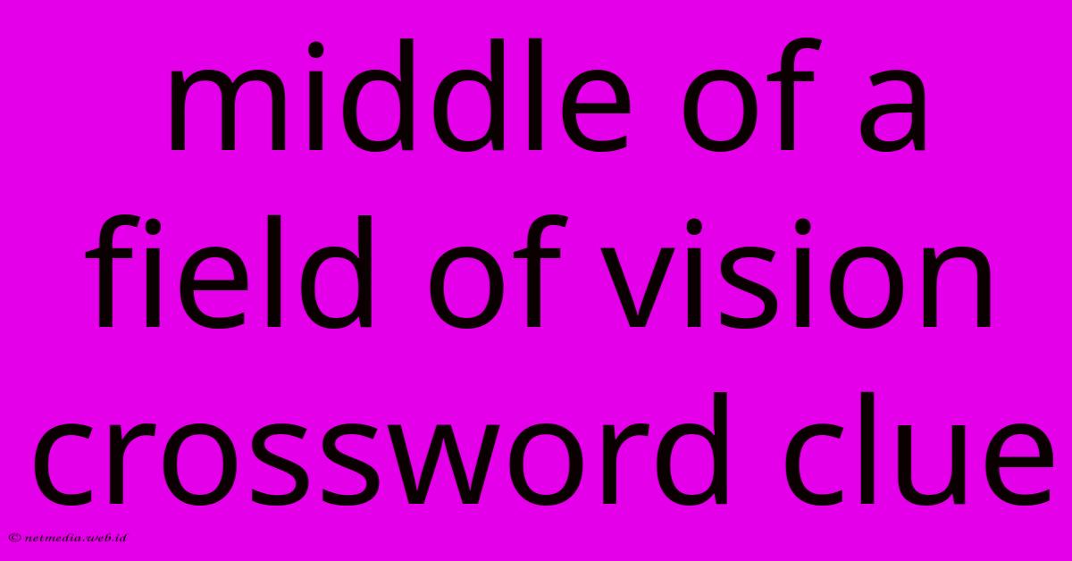 Middle Of A Field Of Vision Crossword Clue Middle Of A Field Of Vision Crossword Clue