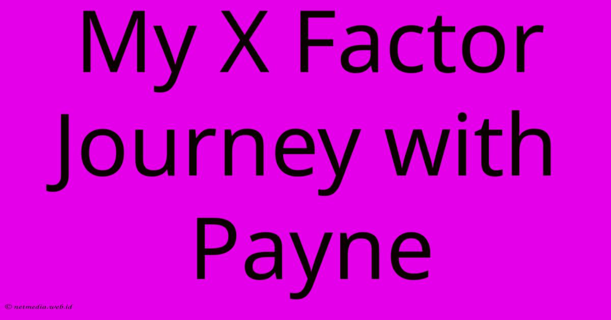 My X Factor Journey With Payne My X Factor Journey With Payne