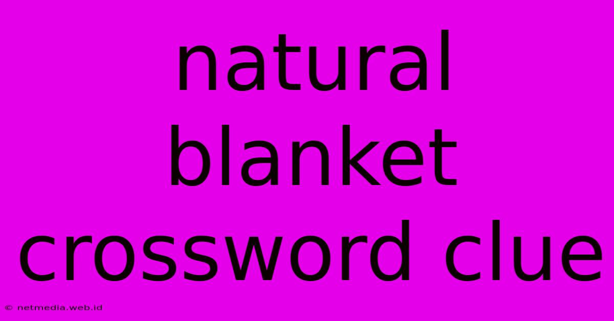 Natural Blanket Crossword Clue