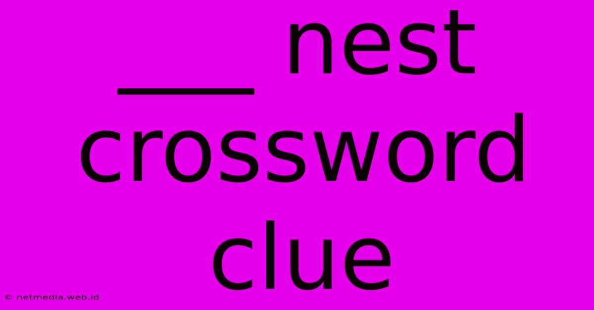 ___ Nest Crossword Clue