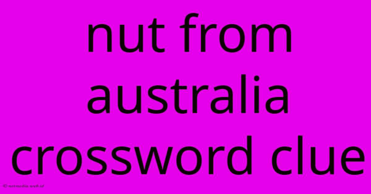 Nut From Australia Crossword Clue Nut From Australia Crossword Clue