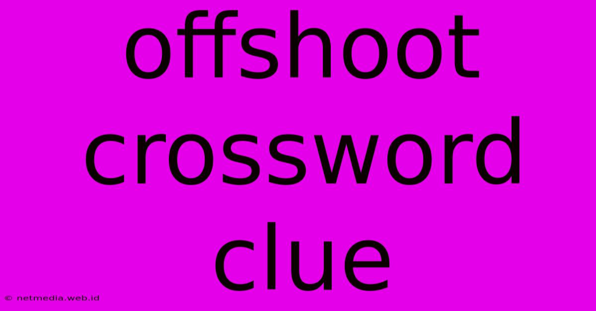 Offshoot Crossword Clue