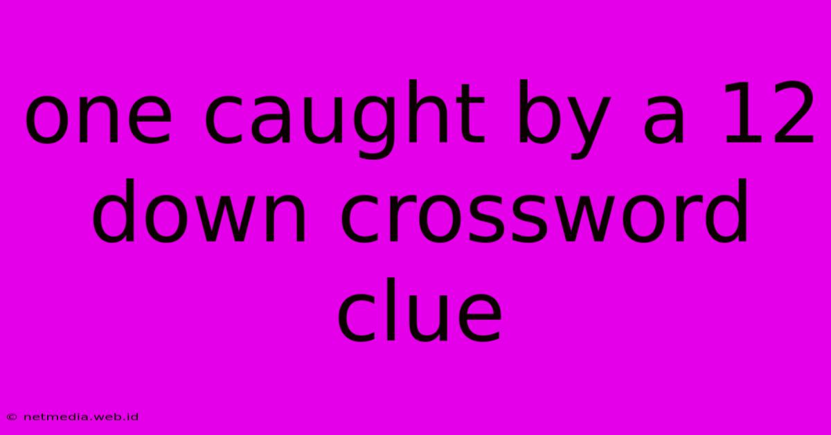 One Caught By A 12 Down Crossword Clue