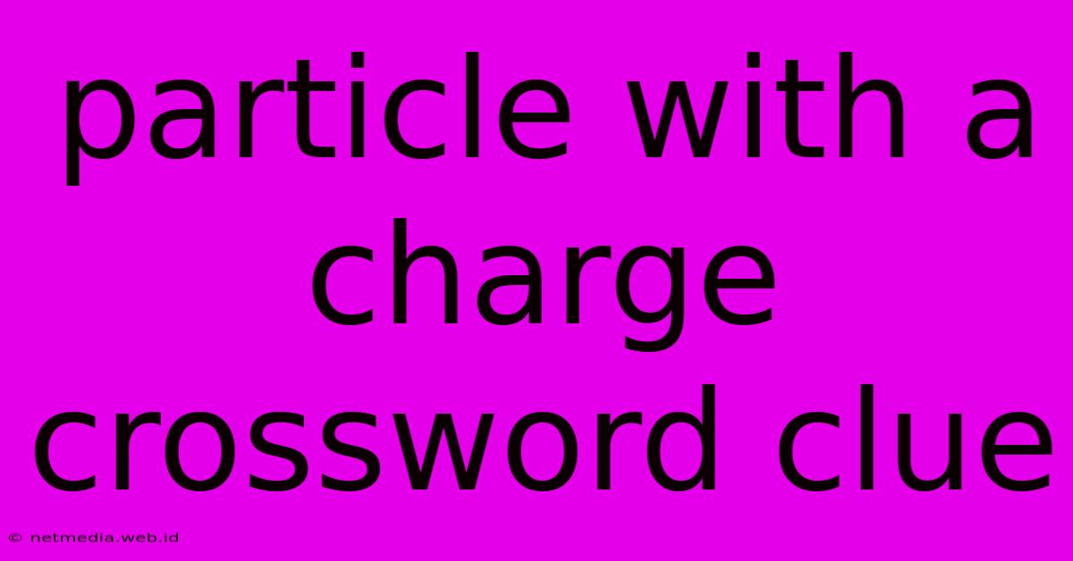 Particle With A Charge Crossword Clue