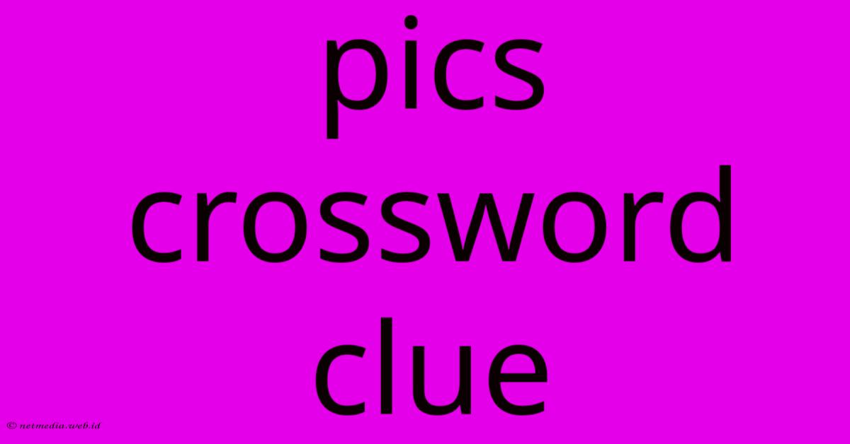 Pics Crossword Clue Pics Crossword Clue