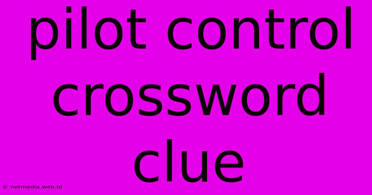 Pilot Control Crossword Clue