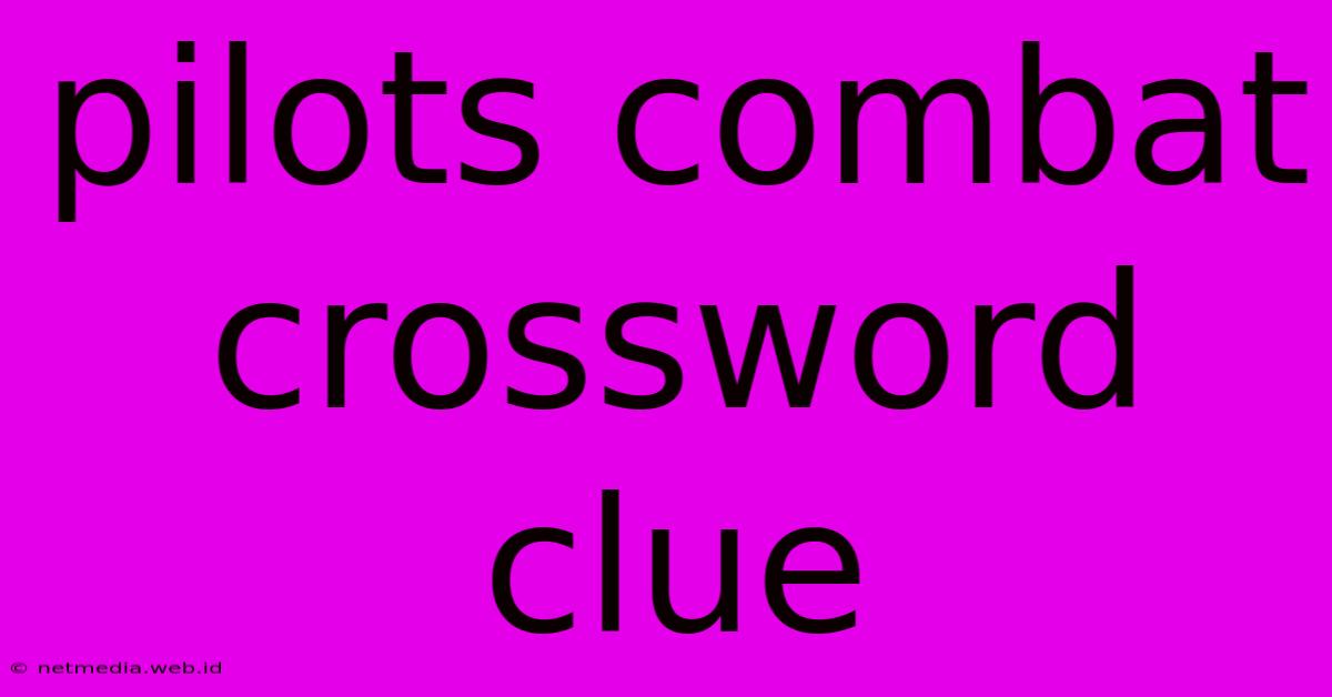 Pilots Combat Crossword Clue