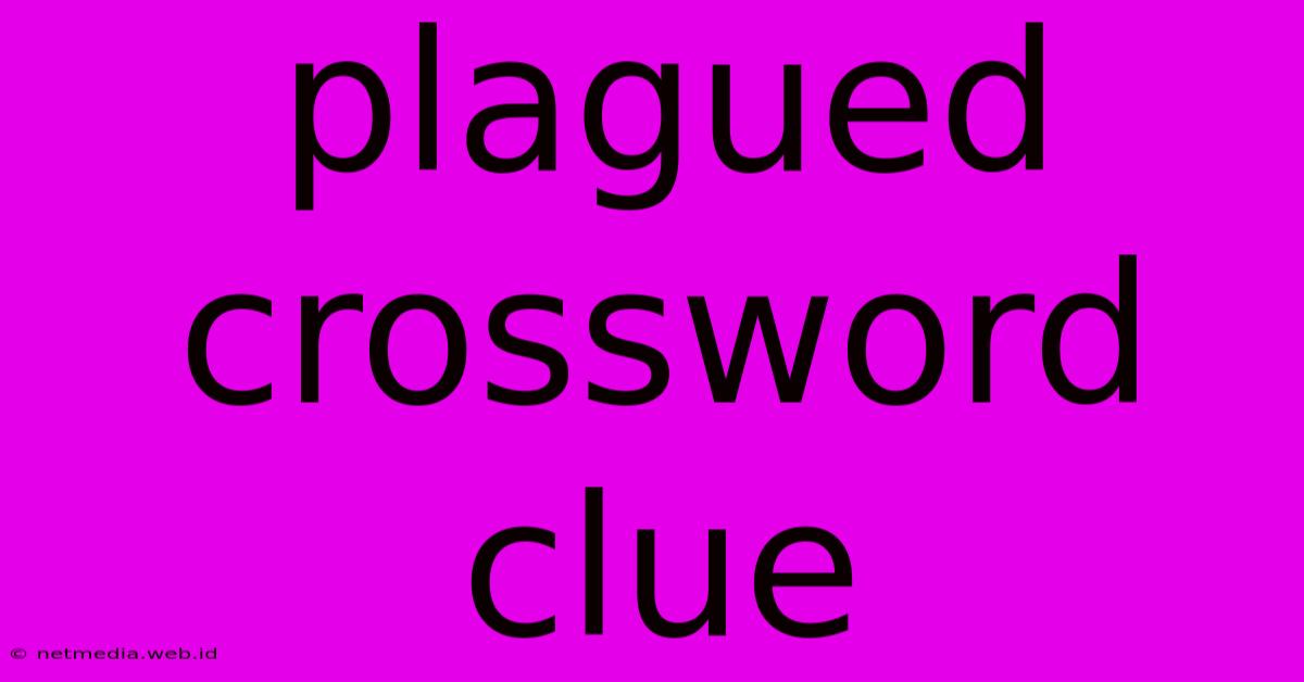 Plagued Crossword Clue