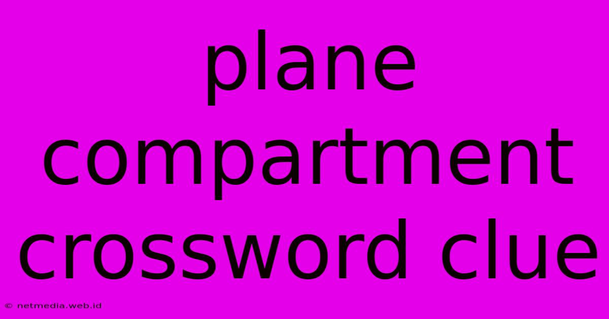 Plane Compartment Crossword Clue