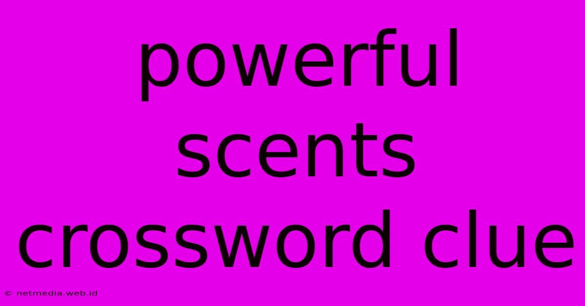 Powerful Scents Crossword Clue