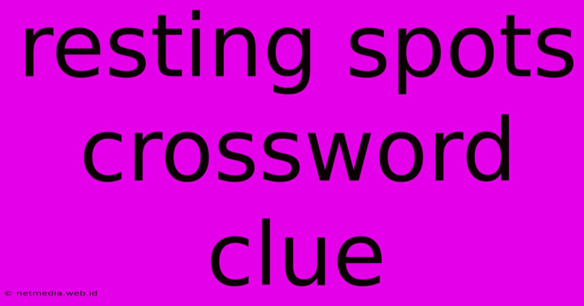 Resting Spots Crossword Clue