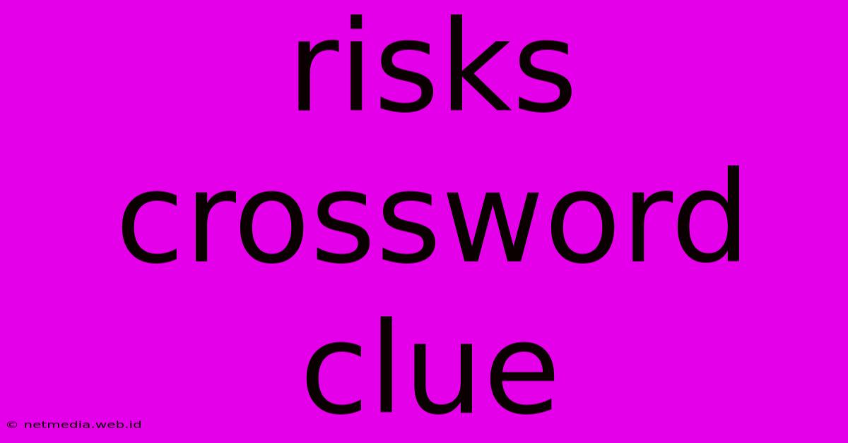 Risks Crossword Clue