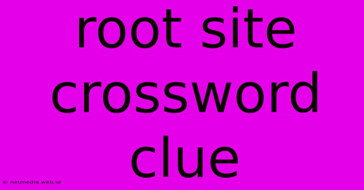 Root Site Crossword Clue