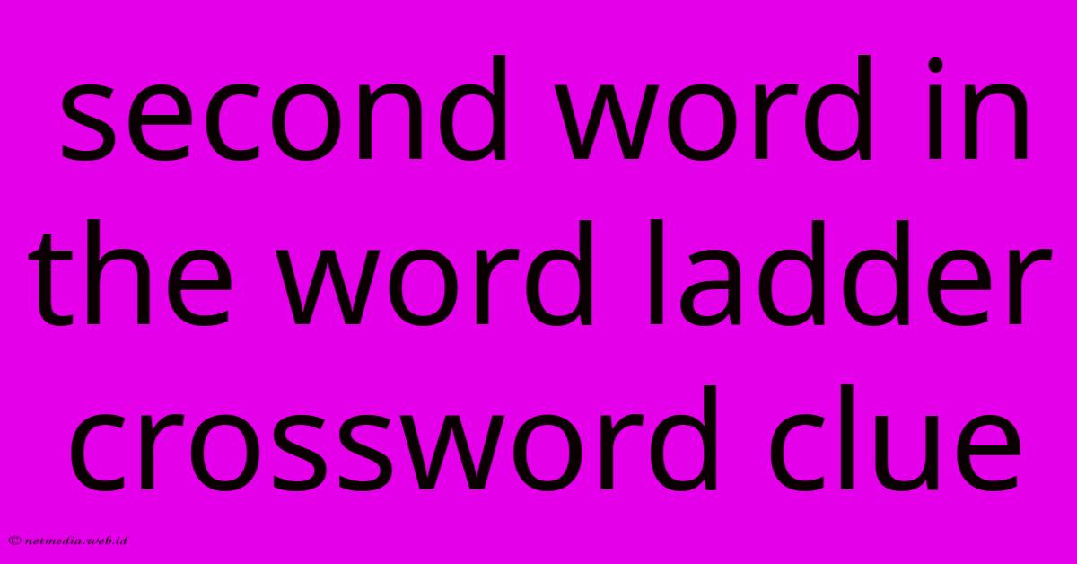 Second Word In The Word Ladder Crossword Clue Second Word In The Word Ladder Crossword Clue