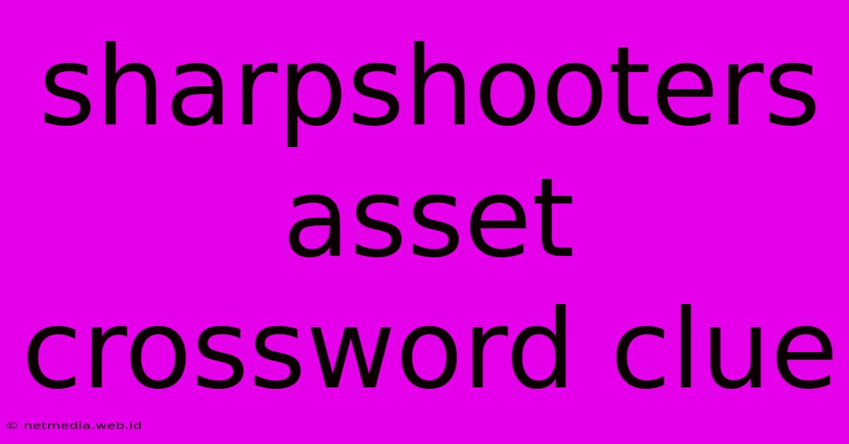 Sharpshooters Asset Crossword Clue